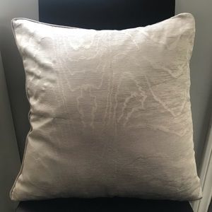 SOLD West Elm Faux Silk Moire Pillow Cover (2)